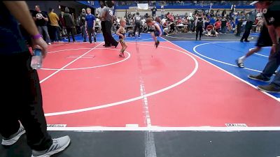 43 lbs Consi Of 8 #2 - Mason Green, Dark Cloud Wrestling Club vs Rhett Justice, Pryor Tigers