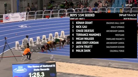 High School Boys' 55m Seeded, Prelims 5