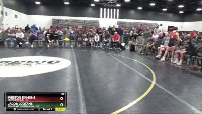 129 lbs Round 2 (8 Team) - Weston Emmons, Heat Lightning vs Jacob Lootans, LAW/Crass Wrestling(WI)