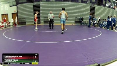 150 lbs Quarterfinals (8 Team) - Thomas Thian, Perry Meridian vs Kaptur Nowaczyk, Crown Point