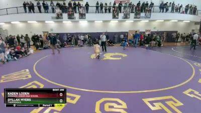 91 lbs 1st Place Match - Dyllan Myers, Thermopolis vs Kaden Loden, Shoshoni Junior High School