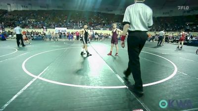 120 lbs Consi Of 16 #2 - Kieren Postier, Perry Youth Wrestling vs Gideon Barker, Tecumseh Takedown Club