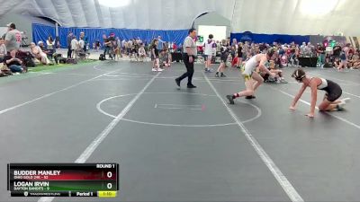 140 lbs Round 1 (8 Team) - Budder Manley, Ohio Gold 24k vs Logan Irvin, Dayton Bandits