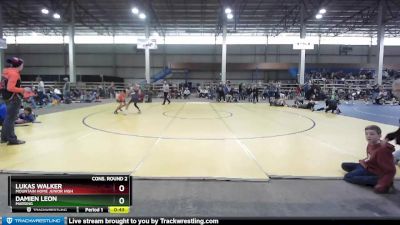 90 lbs Cons. Round 2 - Damien Leon, Marsing vs Lukas Walker, Mountain Home Junior High