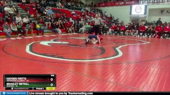 106 lbs 2nd Wrestleback (8 Team) - Hayden Fritts, Woodward Academy vs Bradley Betsill, Newnan