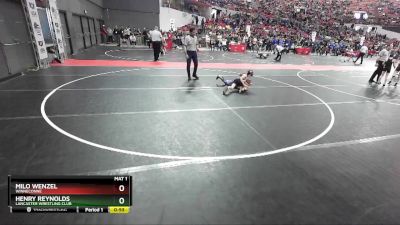 72 lbs Cons. Round 4 - Henry Reynolds, Lancaster Wrestling Club vs Milo Wenzel, Winneconne