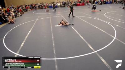 67-74 lbs Champ. Round 1 - Gavin Kahl, North Branch Wrestling vs Levi Oeltjenbruns, Owatonna Wrestling Academy