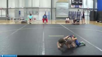 49 lbs Round 2 (6 Team) - Adelle Dunaway, American Gladiators-Lady Saints vs Paislye Kirk, Steel Valley