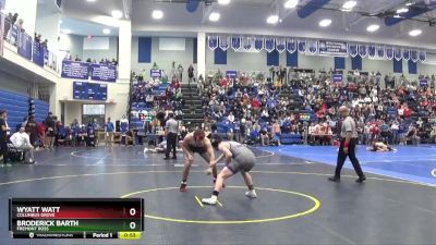 165 lbs Cons. Round 6 - Wyatt Watt, COLUMBUS GROVE vs Broderick Barth, FREMONT ROSS