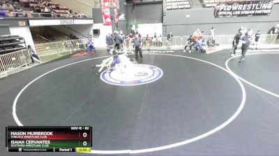 82 lbs Cons. Round 2 - Mason Muirbrook, Turlock Wrestling Club vs Isaiah Cervantes, Scotsmen Wrestling Club