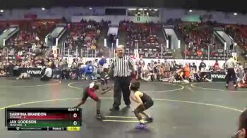 49 lbs Round 3 (4 Team) - Sarifina Brandon, Ypsilanti vs Jax Goodson, Tecumseh