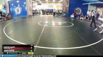 120 lbs Round 3 (8 Team) - Austin Nappi, North Port vs Aiden Baker, Heritage Wrestling Club