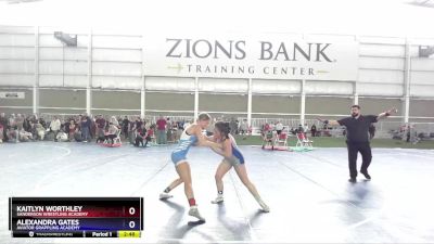 135 lbs Round 3 - Kaitlyn Worthley, Sanderson Wrestling Academy vs Alexandra Gates, Aviator Grappling Academy