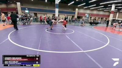 195 lbs Round 1 - Joseph Brunson, Silverback Wrestling Forth Worth vs Ian McCarley, Texas Takedown Academy