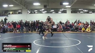 153 lbs Champ. Round 2 - Juan Asta, Northwest Red Crushers vs Jordan Peters, Grayling Youth WC