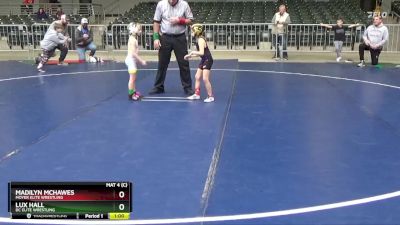 50 lbs Round 1 - Lux Hall, DC Elite Wrestling vs Madilyn McHawes, Moyer Elite Wrestling