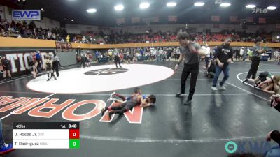 46 lbs Quarterfinal - Jose Rosas Jr., OKC Saints Wrestling vs Ty Rodriguez, Noble Takedown Club