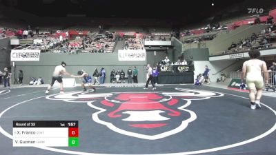 287 lbs Round Of 32 - Xavier Franco, Central vs Valentin Guzman, Farmersville