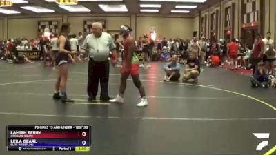 120/130 Quarterfinal - Lamiah Berry, Orchard South vs Leila Gearl, Elite Wrestling