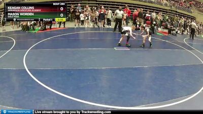 64 lbs Semifinal - Mason Worden, Gold Rush vs Keagan Collins, Sanderson Wrestling Academy