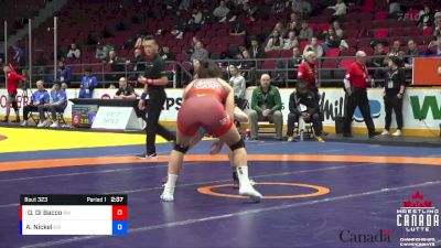 68kg Semifinal - Olivia Di Bacco, Brock WC vs Aleah Nickel, Edmonton WC