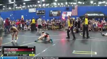 75 lbs Semis & 1st Wrestleback (8 Team) - Paxton Terry, Untouchables Purple vs Peyton Boston, Backyard Brawlers