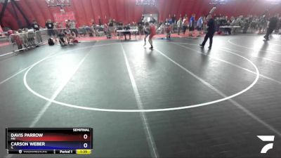 132 lbs Semifinal - Davis Parrow, MN vs Carson Weber, IL