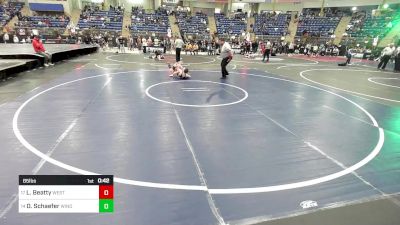 85 lbs Consi Of 16 #2 - Levi Beatty, West Middle School vs Owen Schaefer, Windsor