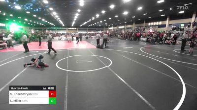 43 lbs Quarterfinal - Samuel Khachatryan, Dethrone WC vs Lilah Miller, Rancho Bernardo WC