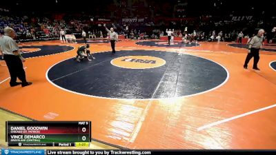 2A 106 lbs Cons. Semi - Daniel Goodwin, Chicago (St. Patrick) vs Vince DeMarco, Grayslake (Central)