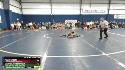 63 lbs Semifinal - Gabriel Greenfield, Mountain Man Wrestling Club vs Nash Lyden, Lakeland Wrestling Club