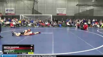 125 lbs Round 2 (6 Team) - Lukas Pratt, Tennessee Red vs Brittin Valentine, Nebraska Silver