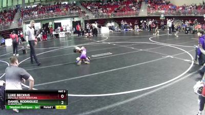 45 lbs Quarterfinal - Luke Beckius, Ogallala Youth Wrestling vs Daniel Rodriguez, GI Grapplers