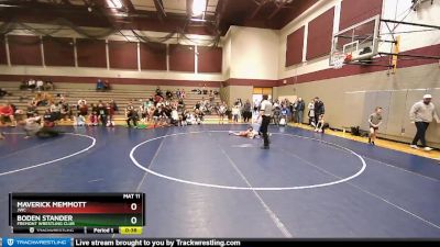 52 lbs Quarterfinal - Boden Stander, Fremont Wrestling Club vs Maverick Memmott, JWC