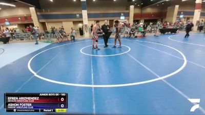 160 lbs Semifinal - Efren Arizmendez, NB Elite Wrestling Club vs Ashon Foster, Finesse Wrestling Club