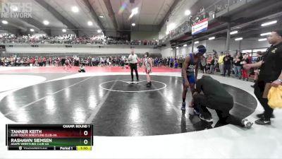 115 lbs Champ. Round 1 - Rashawn Siemsen, Agape Wrestling Club-AA vs Tanner Keith, Eldo Youth Wrestling Club-AA 