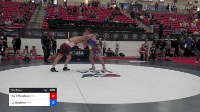 110 kg 3rd Place - Mark Effendian, Steller Trained Wrestling vs James Bechter, MVKWA Patriot Wrestling Club