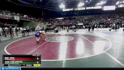 132 lbs Cons. Round 2 - Eric Vera, American Falls vs Sage Darlington, Baker/Powder Valley