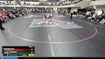 138 lbs Semis & 1st Wrestleback (8 Team) - Peyton Cox, Washington vs Mark Svoboda, Hastings