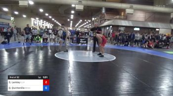 65 kg Rnd Of 32 - Sergio Lemley, Cliff Keen Wrestling Club vs Q'veli Quintanilla, Brunson UVRTC