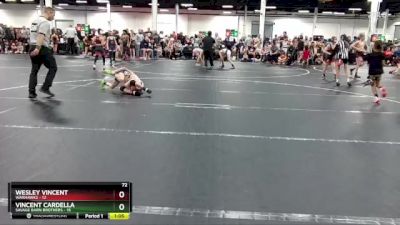 72 lbs Round 1 (8 Team) - Wesley Vincent, Warhawks vs Vincent Cardella, Savage Barn Brothers