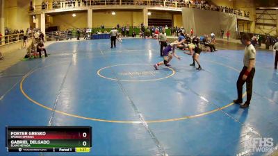 157 lbs Semifinal - Gabriel Delgado, SLAM! NEVADA vs Porter Gresko, Spanish Springs