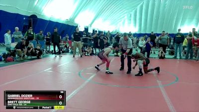 96 lbs Round 1 (8 Team) - Gabriel Dozier, Neighborhood Wrestling vs Brett George, Ohio Gold 10k