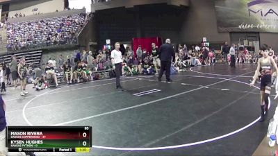 85 lbs Round 2 (6 Team) - Mason Rivera, Kansas Copperhead vs Kysen Hughes, Kansas Python