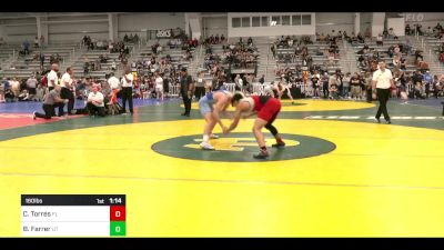 160 lbs Semifinal - Claudio (CJ) Torres, FL vs Bradlee Farrer, UT