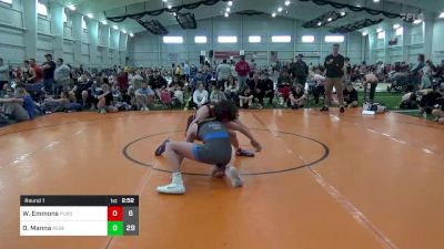 126 lbs Round 1 - Weston Emmons, Pursuit vs Dominic Manna, Rebellion Uprising