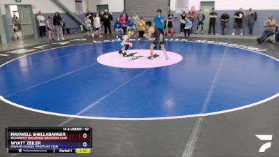 97 lbs Round 1 - Maxwell Shellabarger, Dillingham Wolverine Wrestling Club vs Wyatt Zeiler, Chugach Eagles Wrestling Club