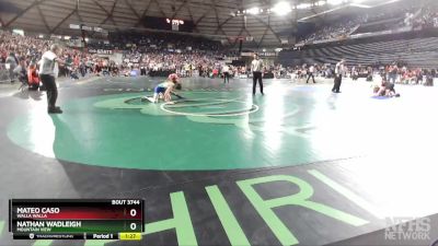 3A 152 lbs Semifinal - Mateo Caso, Walla Walla vs Nathan Wadleigh, Mountain View