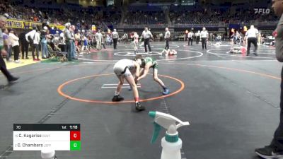 70 lbs Round Of 16 - Camden Kagarise, Central vs Colton Chambers, Jefferson Morgan