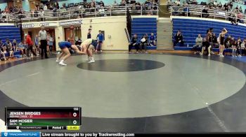 132 lbs Round 1 (4 Team) - Sam Mosier, Delta vs Jensen Bridges, Indiana Creek